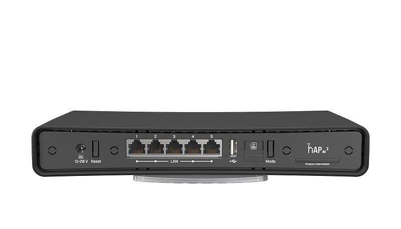 hAP ac3 LTE6 kit, dual band Wi-Fi AP, 5 GigE ports, LTE