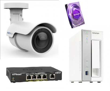 Move Series IP Camera, with NVR NAS and Switch Bundle