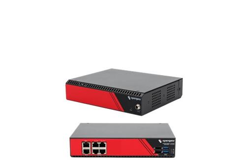 4 serial straight pinout, 2x 1GbE, x86 1.4GHz 4-core 2GB mem 16GB SSD, TPM 2.0, dual power input, single universal power adapter