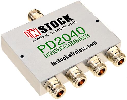 4-Way RF Splitter for Distributed Antenna Systems, 700-2700Mhz, N(F)