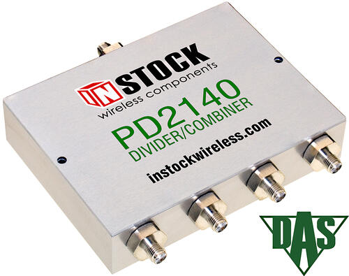 4-Way RF Splitter for Distributed Antenna Systems, 700-2700Mhz, SMA(F)