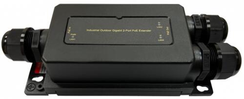 Industrial IP67 802.3af/at/bt PoE extender/repeater