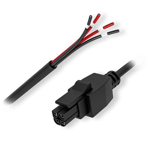 Power cable with 4-way open wire for Teltonika Routers and Switches