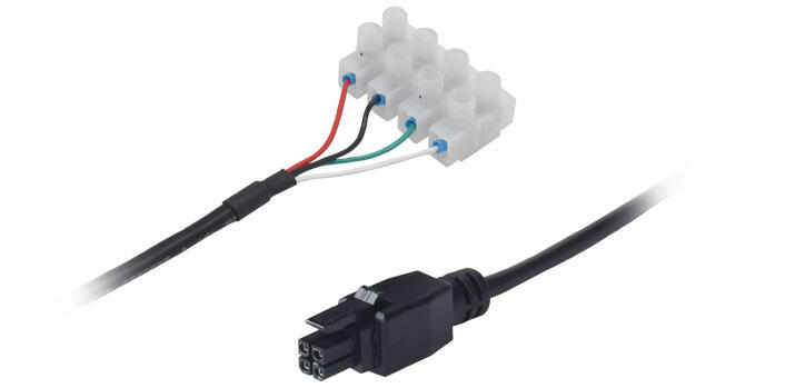 Power Cable with 4-way screw terminal