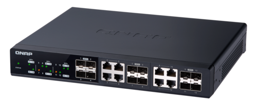 12-Port 10GbE Managed Switch, SFP+ RJ45 combo ports, 10GbE and NBASE-T