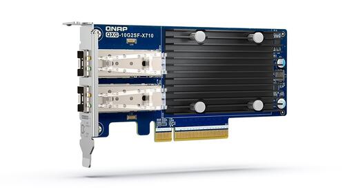 Dual-port, 10 GbE network expansion card for NAS, Windows and Linux