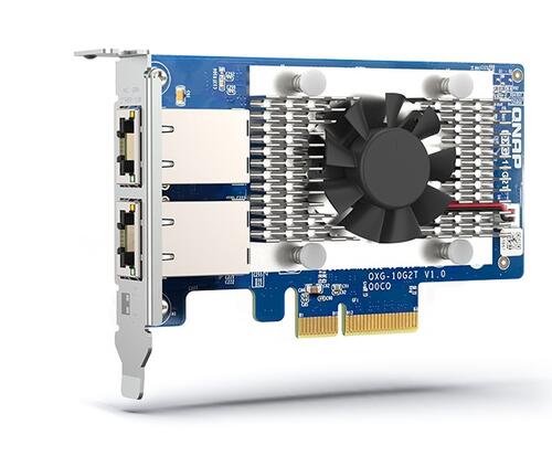 Dual-port 5-Speed 10GBASE-T PCI Express (PCIe 3.0) NIC for NAS or PC