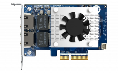 Dual-port 5-Speed 10GBASE-T PCI Express (PCIe) NIC for NAS or PC