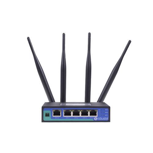 4G LTE Dual SIM Router, 5x Ethernet, WiFi, Flexible 9-36V DC Power In