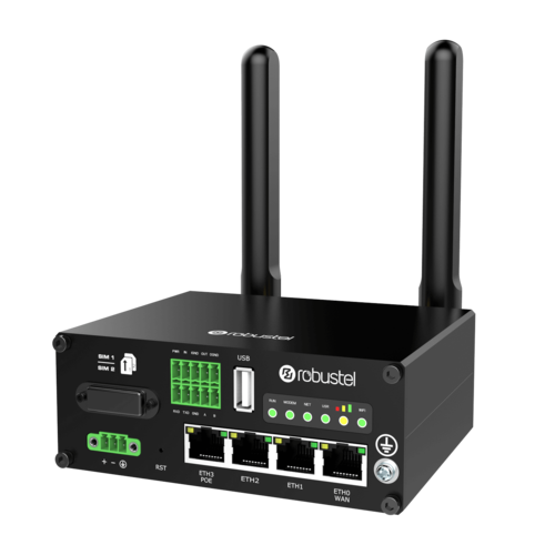 Industrial Dual SIM Cat4 LTE Router, WiFi, 4x Ethernet, PoE (R2110-4L)