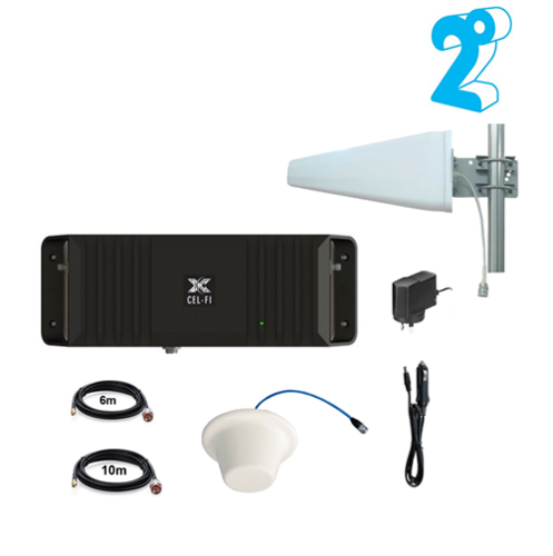 GO2 (G32) Signal Booster for 2Degrees, Wideband LPDA and Ceiling Dome
