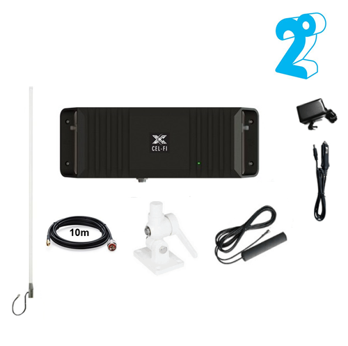 GO2 (G32) Mobile Kit for 2Degrees, with Marine Omni and Adhesive Mount