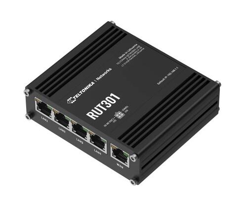 Industrial 5 port Ethernet Router with Configurable Digital Inputs/Out