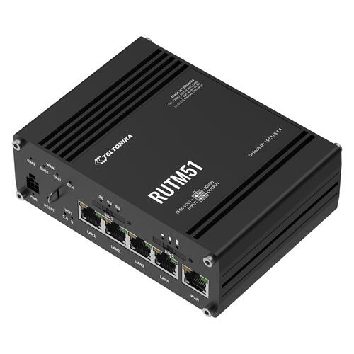 Industrial 5G/4G LTE Cat 12 Wi-Fi Gigabit Router with Dual SIM