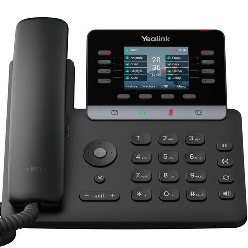 IP Phone, Dual GigE, 2.8in LCD, PoE, Built-in WiFi 6 and Bluetooth