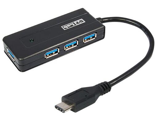 USB 3.1 Type-C  to 4-port USB Hub