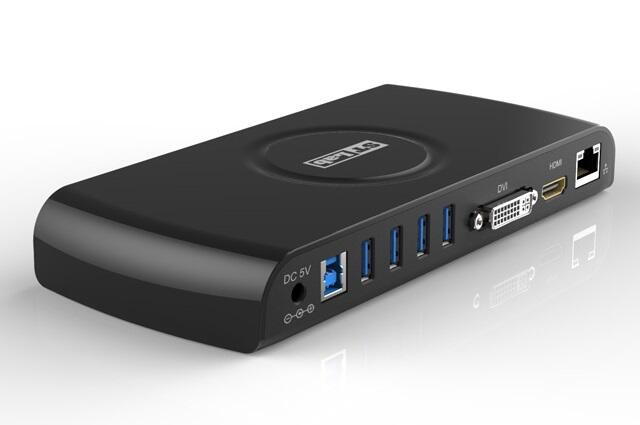 USB 3.0 Docking Station, HDMI, DVI, Gig Ethernet, Audio