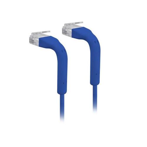 UniFi Blue 300mm patch cable with both end bendable RJ45