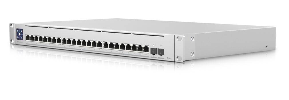 UniFi 2.5GbE Layer3 Managed Switch, 24x 10GbE RJ45 ports, 2x 25G SFP28 ports