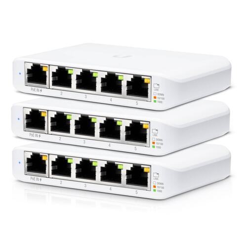 3-Pack of 5-Port Managed Gigabit Switch (PSU not included)