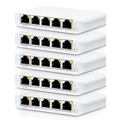 5-Pack of 5-Port Managed Gigabit Switch (PSU not included)