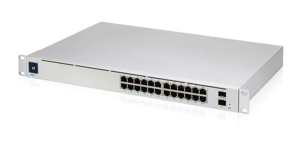 24-Port UniFi Pro Gigabit Managed PoE+ Switch, Gen2, with 2x SFP+