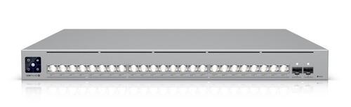 Professional-grade, 24-port Layer 3 Etherlighting PoE+++ switch with (16) 10 GbE, (8) 2.5 GbE, and (2) 25G SFP28 ports.