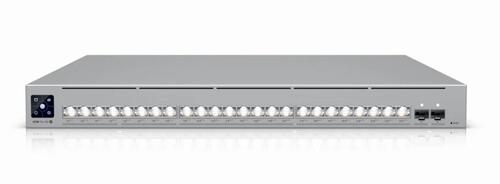 Professional-grade, 24-port Layer 3 Etherlighting Switch with (16) 10 GbE, (8) 2.5 GbE, and (2) 25G SFP28 ports