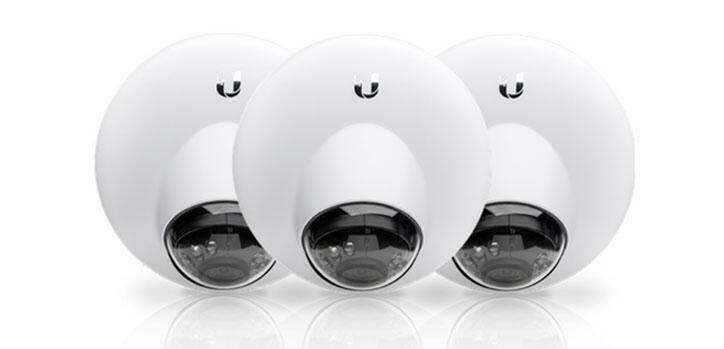 3-Pack of UniFi UVC G3 Indoor Dome 1080p Video Cameras