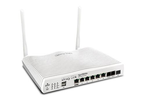 Multi-WAN router, VDSL2, GbE WAN/LAN, 5x GbE LAN, VPN, 802.11ac, VoIP