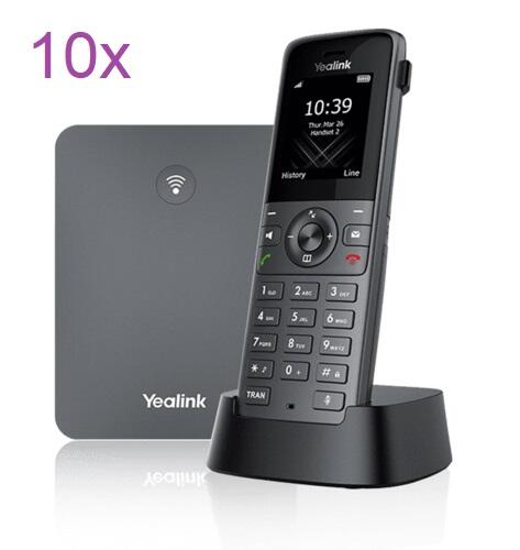 10 pack of W73P DECT Phone with IP DECT Base