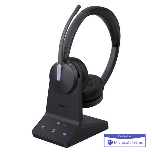 DECT & Bluetooth Wireless Headset, Stereo, UC/TEAMS