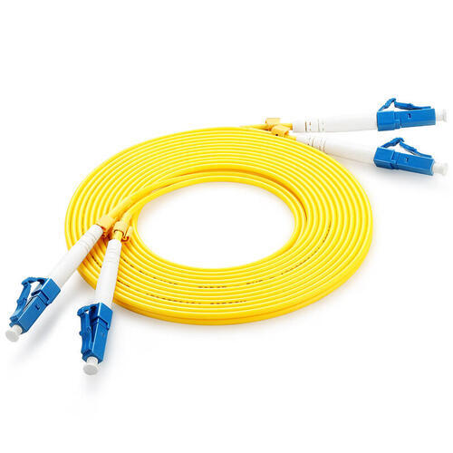 Fibre Optic Duplex Patch Cord 9/125µm Single-mode OS2, LC-LC, 0.5m,