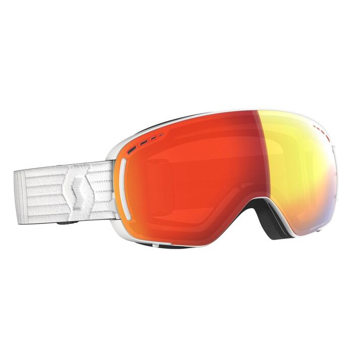 Scott LCG Compact Goggle - WhiteEnhancer/RedChrome