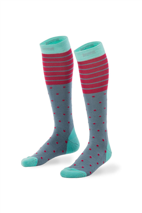 Mons Royale Lift Access Wmns Sock Spots & Stripe