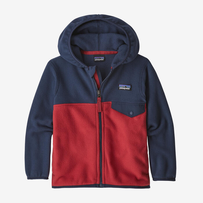 Patagonia Baby Micro D Snap-T Jacket - Fire/New Navy