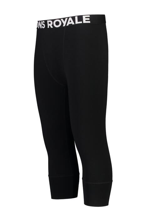 Mons Royale Cascade Merino Flex 200 3/4 Legging - Black