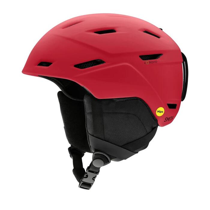 Smith Mission Mips Helmet - Matte Crimson Geo