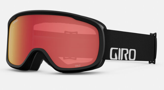 Giro Cruz AF Goggle - Black Wordmark/ Amber Scarlet