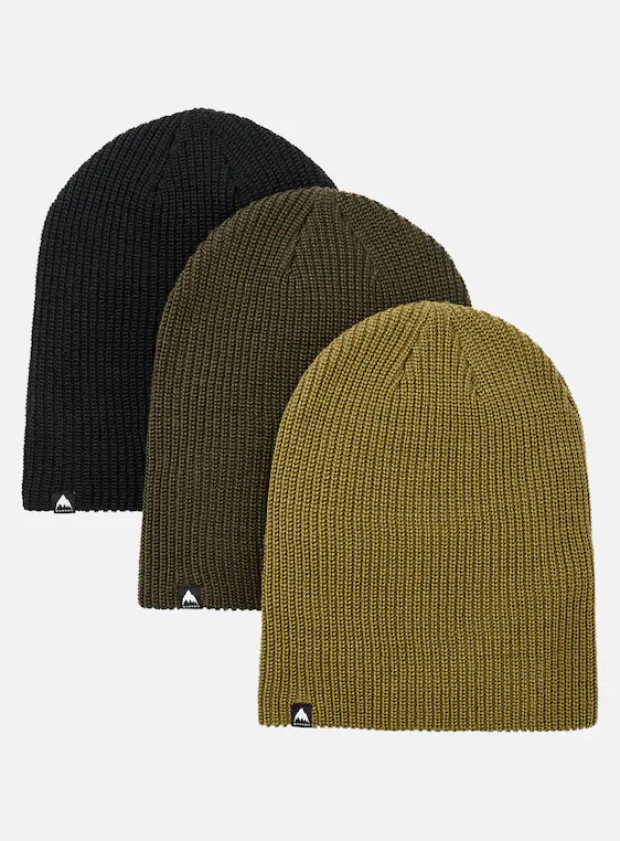 Burton Recycled DND Beanie - 3 Pack True Black/Forest Night/Martini Olive