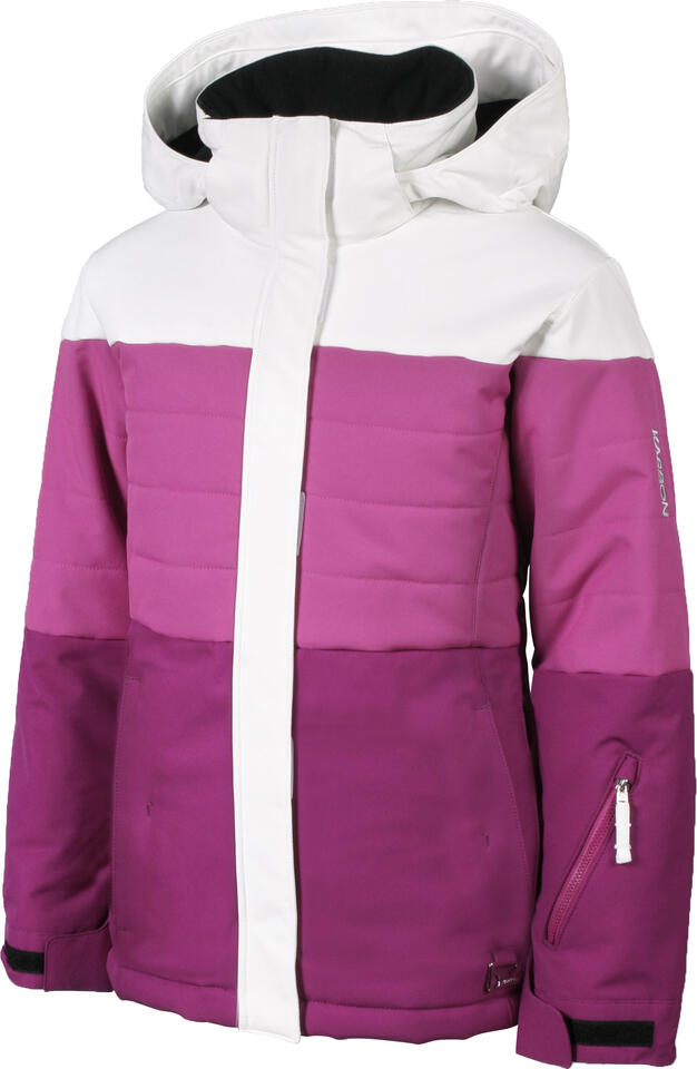 Karbon Elektra Kids Jacket - Arctic White/PinkRasp/Mulberry