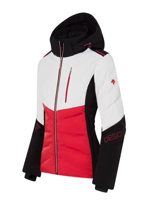Descente Evelyn Wmns Jacket - Electric Red/Super White