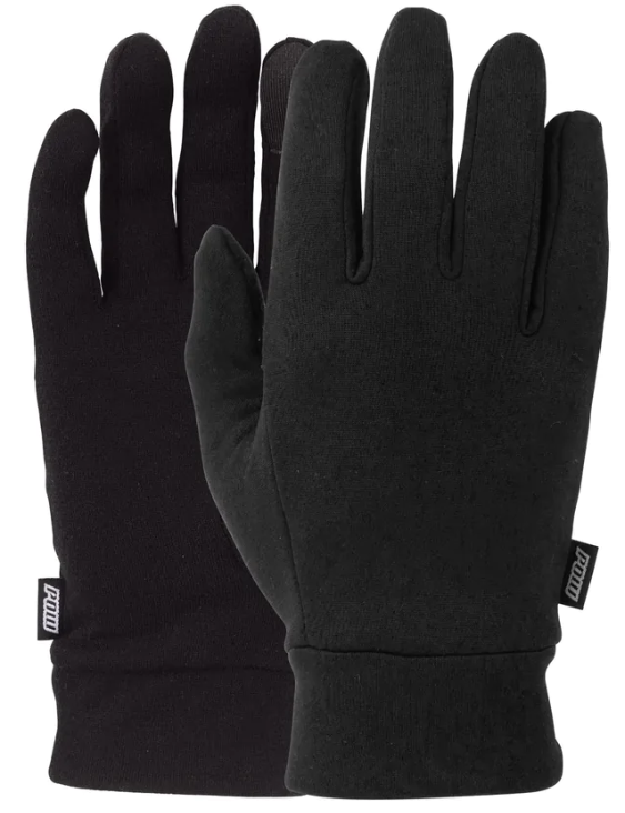 Pow Microfleece Kids Glove Liner - Black