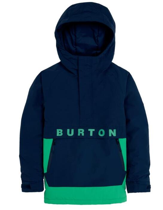 Burton Frostner 2L Kids Anorak Jacket - Dress Blue/Galaxy Green