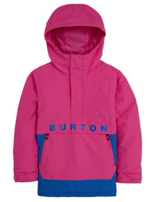 Burton Frostner 2L Kids Anorak Jacket - Fuchsia Fusion/Amparo Blue