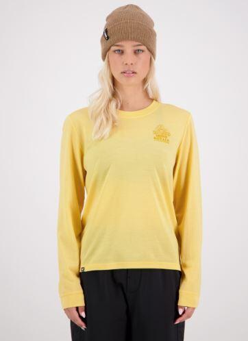 Mons Royale Icon Relaxed Wmns L/S - Buttercup