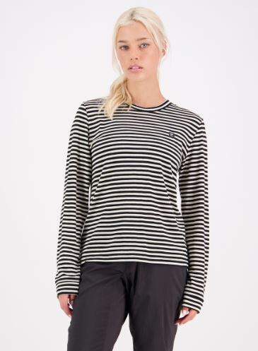 Mons Royale Icon Relaxed Wmns L/S - MR Stripe