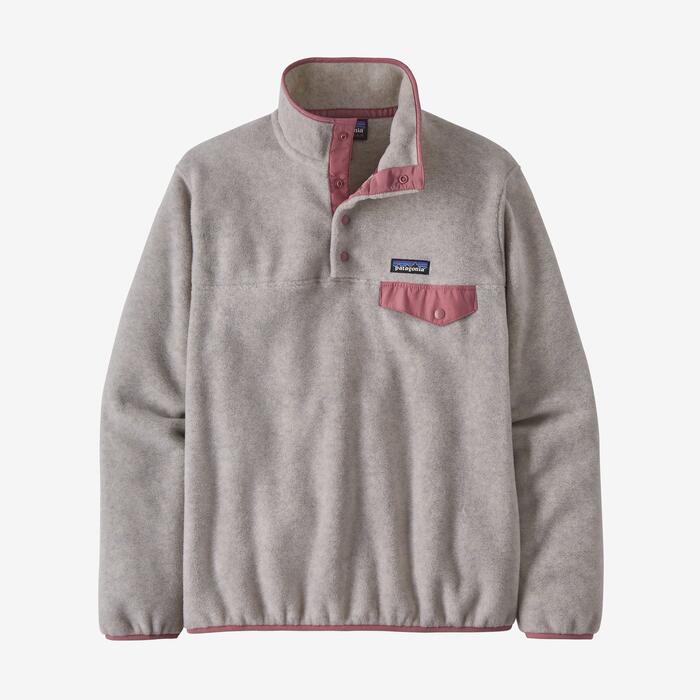 Patagonia Lightweight Synchilla Snap-T Wmns Pullover - Oatmeal Heather/Light Star Pink