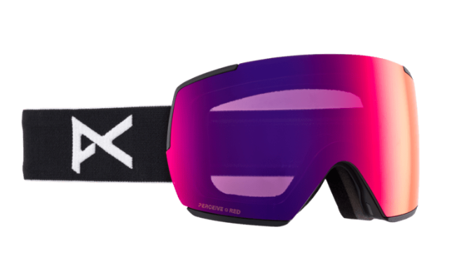 Anon M5 Goggle + MFI® Face Mask - Black/Prcv Sunny Red + Prcv Cloudy Burst