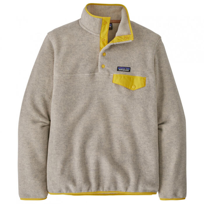Patagonia Lightweight Synchilla Snap-T Wmns Pullover - Oatmeal Heather/Shine Yellow